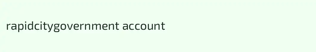 rapidcitygovernment account